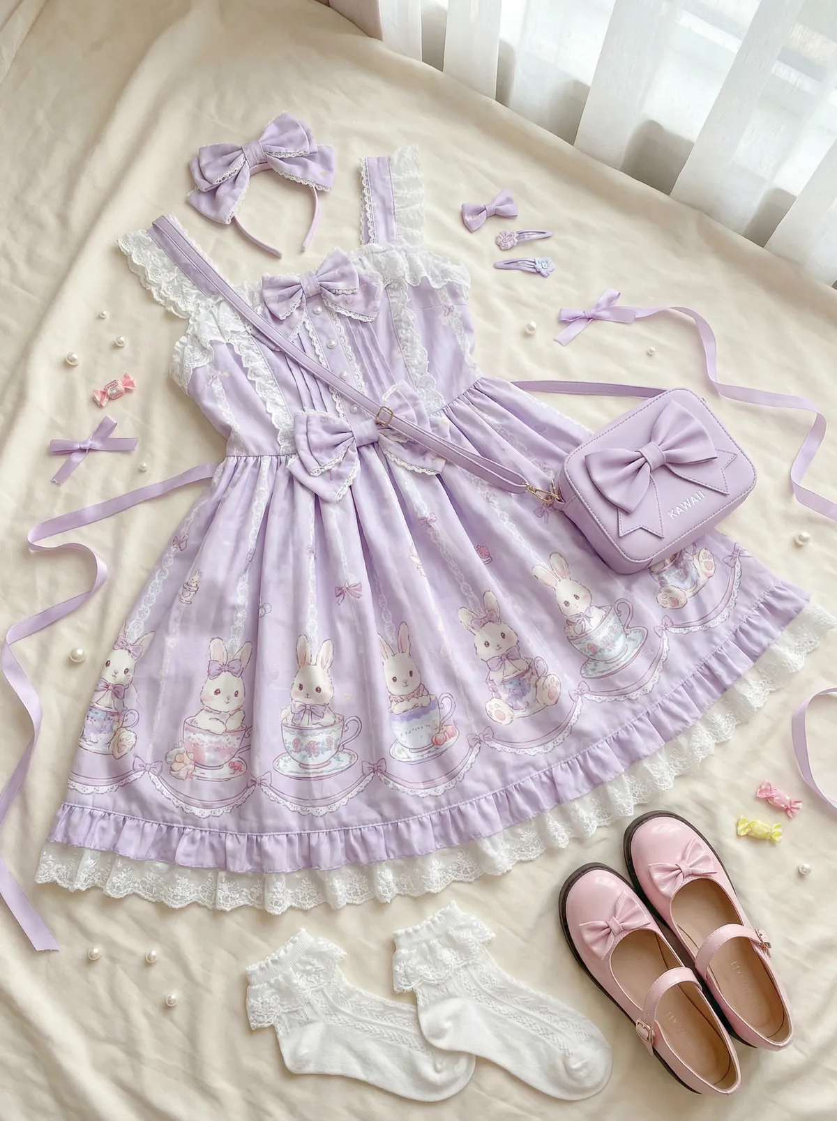 我和小表妺在车上的乱H Lolita穿搭灵感分享
